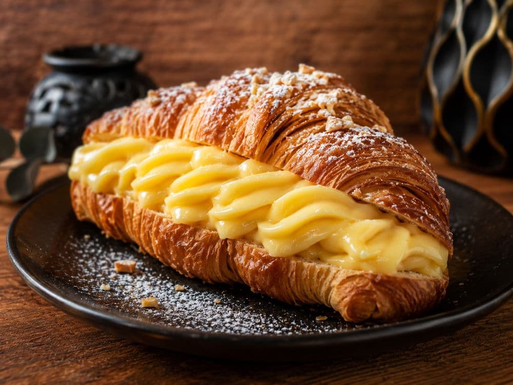 Cornetto dolce alla crema